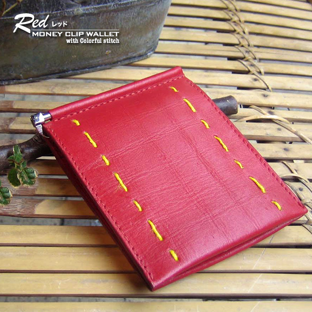 半額SALE 50%OFFセール/gol財布 牛革 本革 天然皮革 ２つ折り 札入れ カード入れ プレゼント ビンテージソフトレザー レザーステッチ マネークリップウォレット | ブランド登録なし | 04