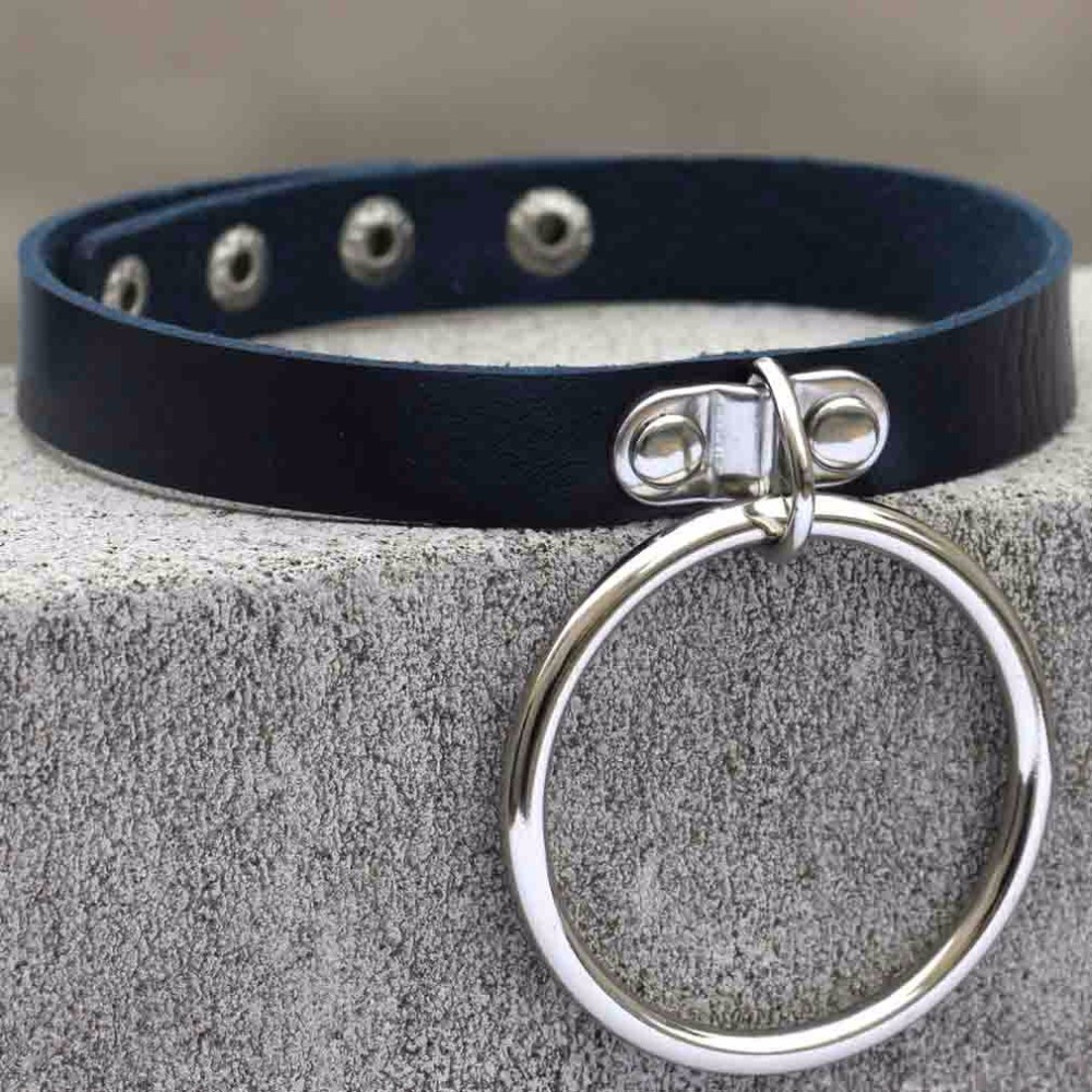 レザーリングネックレス ブラウン レザーリングネックレス ブラウン