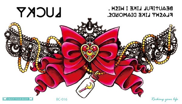 タトゥーシール A 鎖骨 胸 腰 背中 薔薇 スカル ハート リボン 蓮 リアル ワンポイント ボディシール TATOO 入れ墨 刺青 防水 タトゥー ボディアート オマケ付 |  | 16