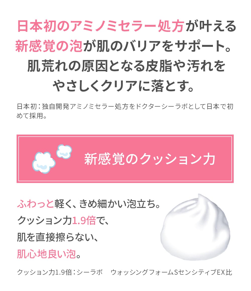 NEW ドクターシーラボ ウォッシングフォーム センシティブEXa 100g 洗顔料 洗顔フォーム 敏感肌 低刺激 毛穴 くすみ 角質ケア | Dr.Ci：Labo | 02