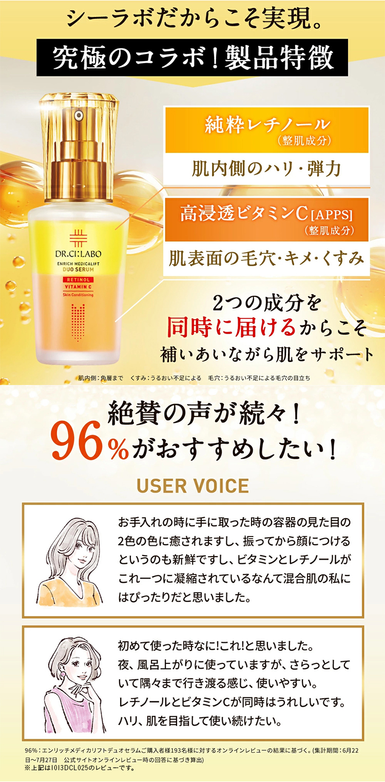 DR.CI:LABO VC100ローション　デュオセラム　おまけ付き Dr.Ci：Labo（ドクターシーラボ） [EC限定]VCローション150mLポンプ+