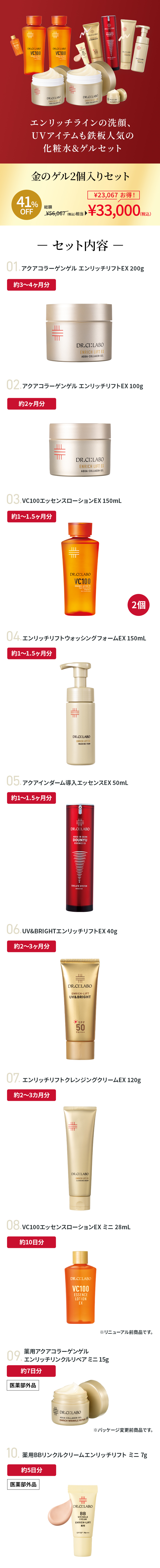 新品　ドクターシーラボ　金のゲル200g２個 新品 ドクターシーラボ 金のゲル200g2個 金のゲル2個入り福袋｜口コミ・