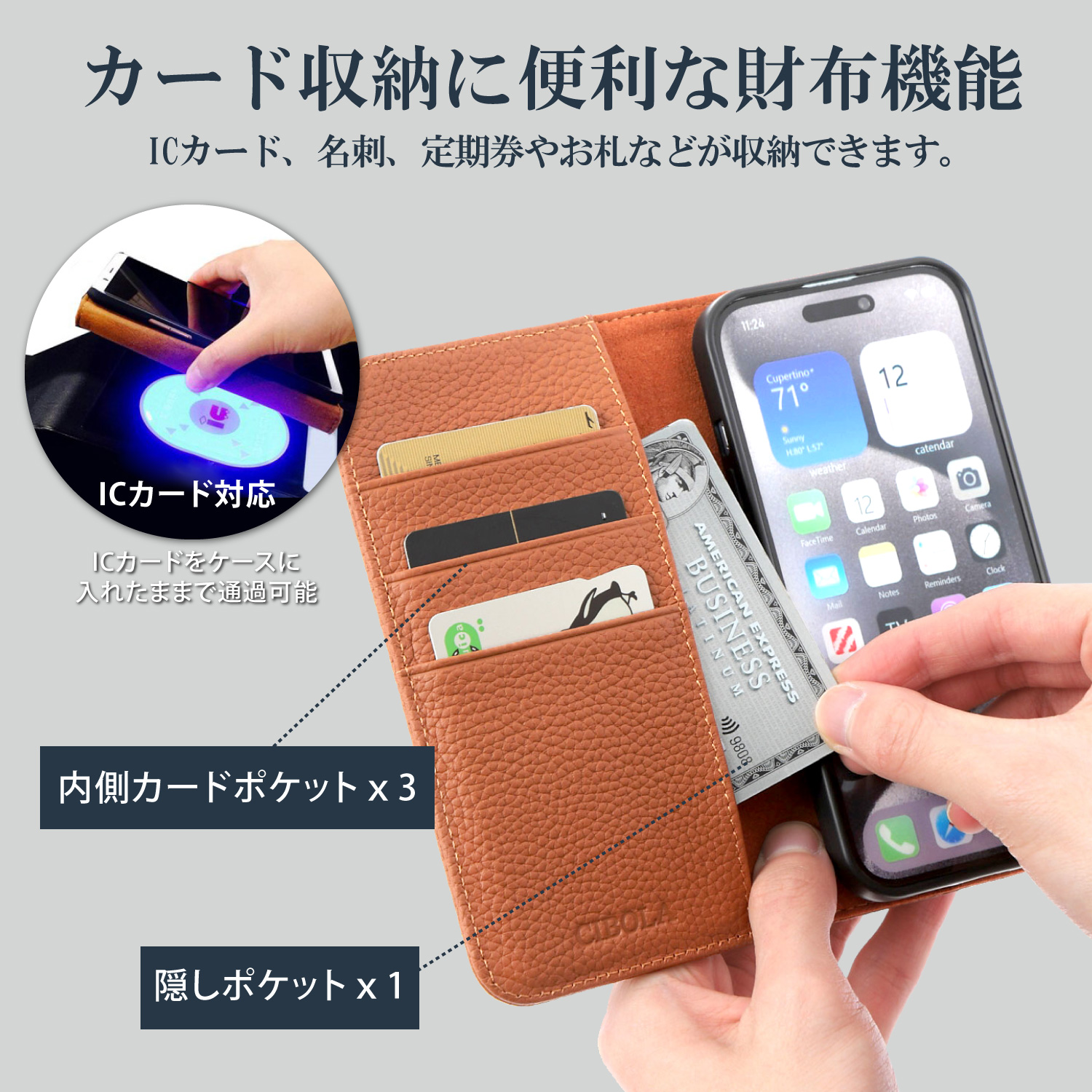 Galaxy S21 Plus ケース 手帳型 本革 s21+ 5g ギャラクシー s21 プラス