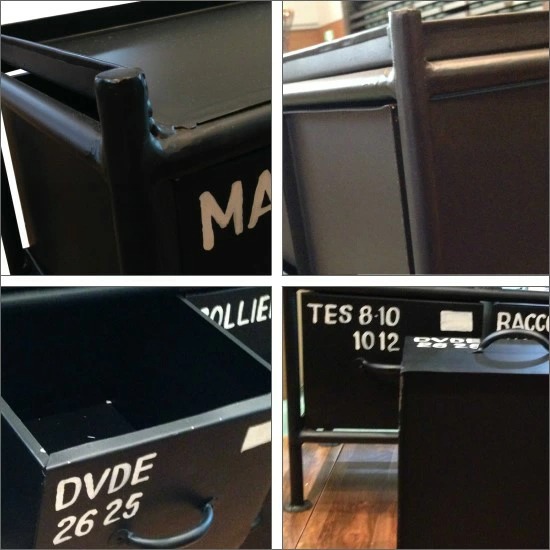 縦型 スチールチェスト 3杯 - カーゴ 縦型3杯引出し チェスト おしゃれ 3段 スチール お洒落