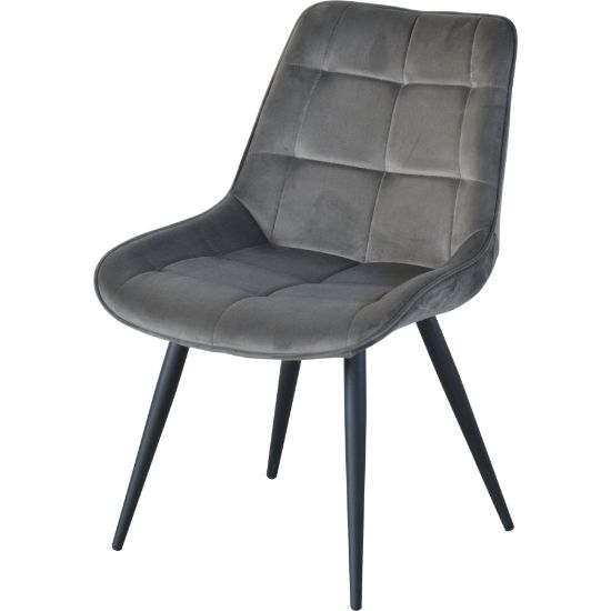 ベロア ステッチ ダイニングチェア 幅51cm 奥行59cm 高さ79cm 座面高