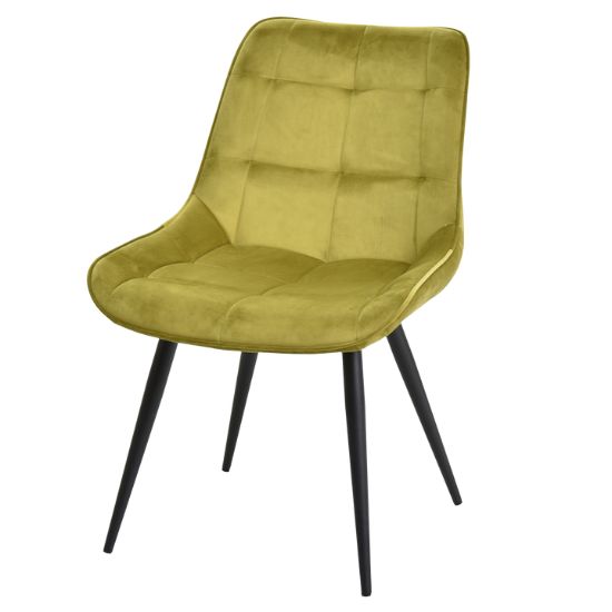 ベロア ステッチ ダイニングチェア 幅51cm 奥行59cm 高さ79cm 座面高