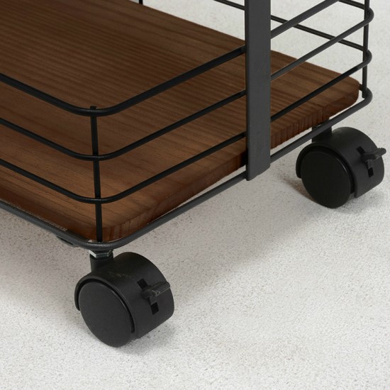 スチールワゴン キャスター付き 奥行20cm ワゴン 収納 キャスター