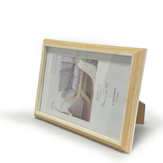 木目調 フォトフレーム 2L判 2L 壁掛け 写真立て ウッド ナチュラル ホワイト 白