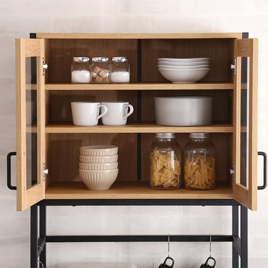 ゴミ箱上 レンジラック レンジ台 キッチンラック キッチンボード 食器棚 カップボード 木製 アイアン 炊飯器 北欧 お洒落 おしゃれ