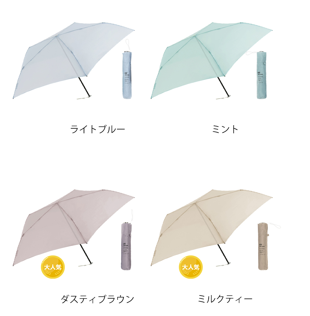 雨傘 折りたたみ 超軽量雨傘 79g 晴雨兼用 頑丈 撥水 5本骨 メンズ レディース雨傘 可愛い cicibella 防災 雨傘 無地 プレゼント シシベラ | CICIBELLA | 17