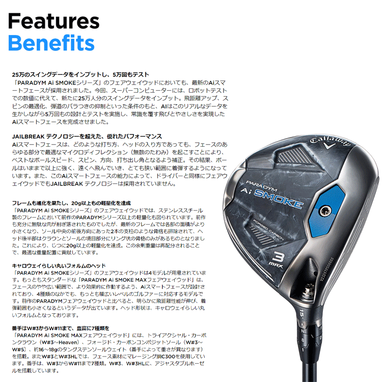 Callaway PARADYM フルセット 12本 ウッド未使用 即ラウンド可 PARADYM キャロウェイ ゴルフ Ai SMOKE MAX フェアウェイウッド TENSEI