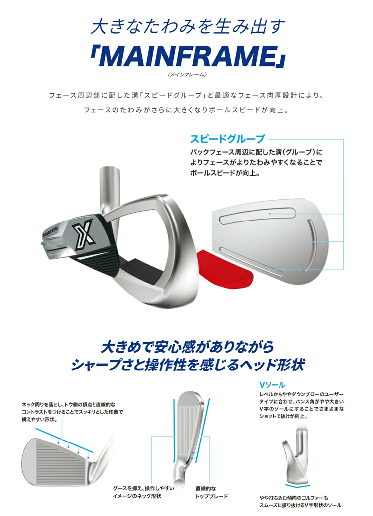 XXIO X ダンロップ ゼクシオ エックス アイアン セット 5本 組 (#6-#9