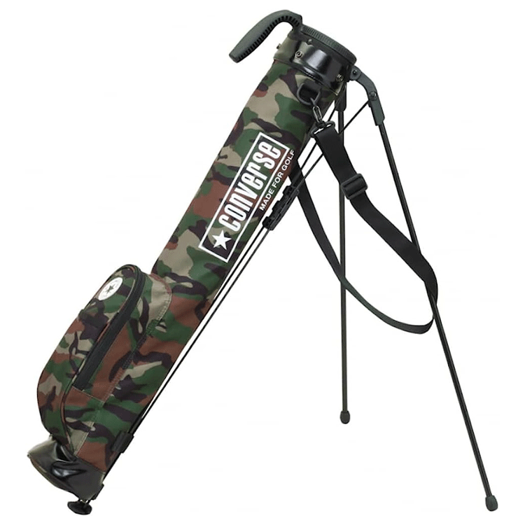 コンバース ゴルフサブバック セルフスタンド　エナメル　黒 CONVERSE MADE FOR GOLF CV SP SELF STAND BAG CAMO セルフスタンド