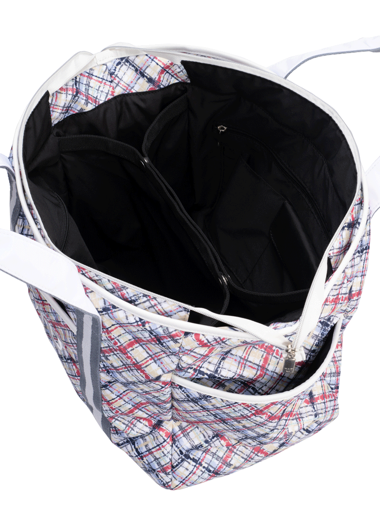 M.U SPORTS マルチバイアスチェック柄ボストンバッグ M・U SPORTS MU SPORTS MU スポーツ マルチバイアスチェック柄