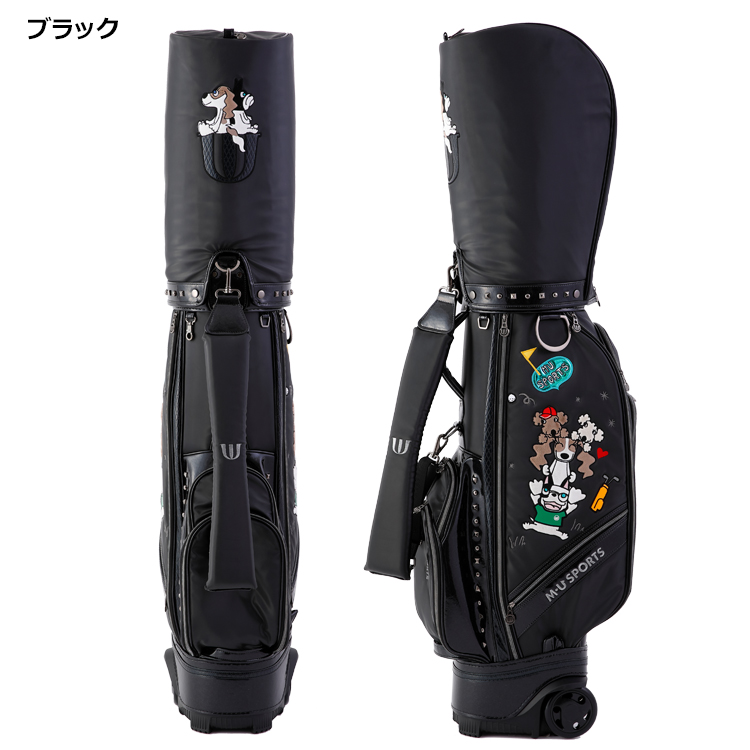mu SPORTS キャディバッグ ブラック シルバー新品未使用訳あり M・U SPORTS MU SPORTS MU スポーツ ローリングソール 9型 キャディ