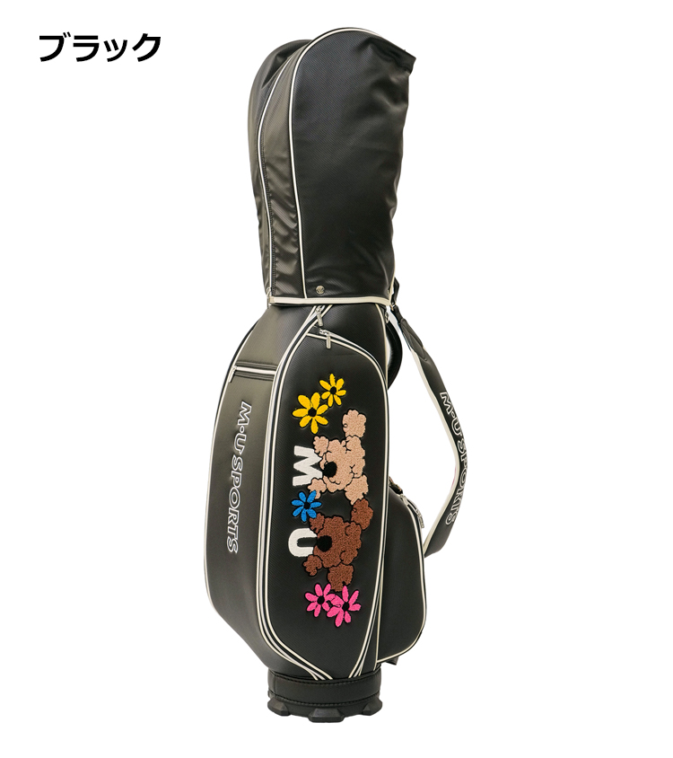 M•U SPORTS キャディバッグ　キャスター付き　8.5インチ M・U SPORTS 2025年 秋冬新作 MU SPORTS MUスポーツ ゴルフバッグ