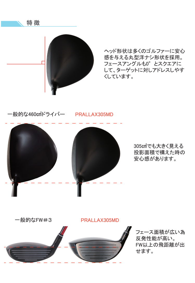 PARALLAX Lynx リンクス 305 MD ミニ ドライバー パララックス UST