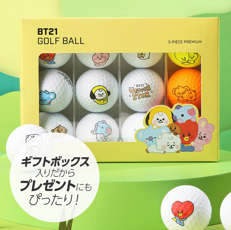 Lynx（リンクス） BT21 BABY Golf ゴルフボール 12球セット【Ly