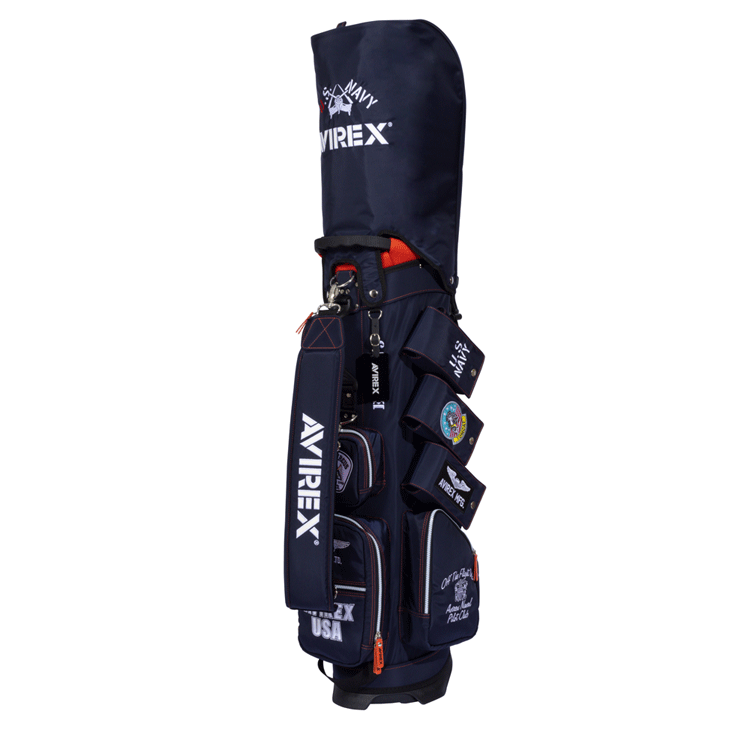 AVIREX GOLF アヴィレックスゴルフ 9型 スタンド式 キャディバッグ AVG3S-BA12【AVIREX】【8ポケット】 AVIREX GOLF 8ポケット ゴルフ用品 バッグ