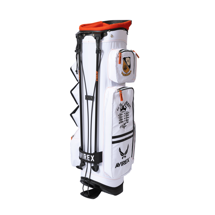 AVIREX GOLF アヴィレックスゴルフ 9型 スタンド式 キャディバッグ AVG3S-BA12【AVIREX】【8ポケット】 AVIREX GOLF 8ポケット ゴルフ用品 バッグ