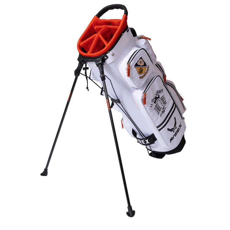 AVIREX GOLF アヴィレックスゴルフ 9型 スタンド式 キャディバッグ AVG3S-BA12【AVIREX】【8ポケット】 AVIREX GOLF 8ポケット ゴルフ用品 バッグ