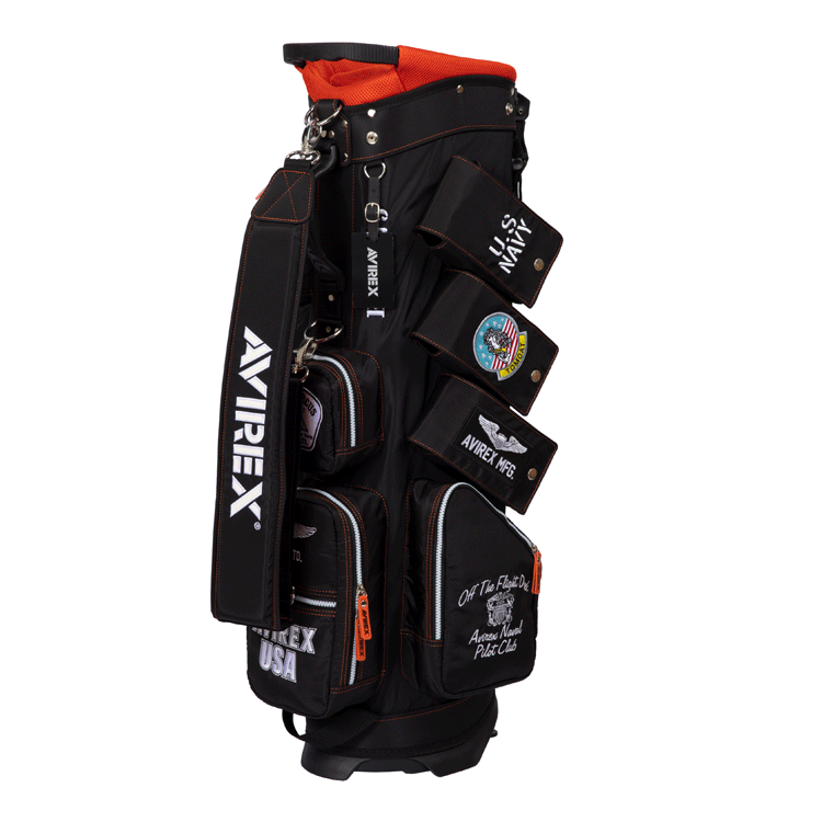 AVIREX GOLF アヴィレックスゴルフ 9型 スタンド式 キャディバッグ AVG3S-BA12【AVIREX】【8ポケット】 AVIREX GOLF 8ポケット ゴルフ用品 バッグ