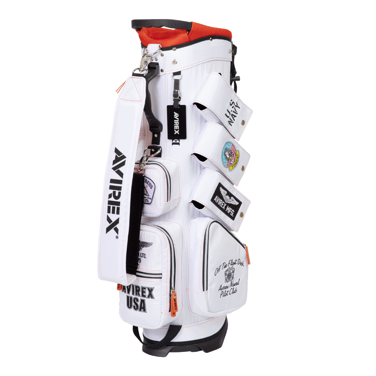 AVIREX GOLF アヴィレックスゴルフ 9型 スタンド式 キャディバッグ AVG3S-BA12【AVIREX】【8ポケット】 AVIREX GOLF 8ポケット ゴルフ用品 バッグ