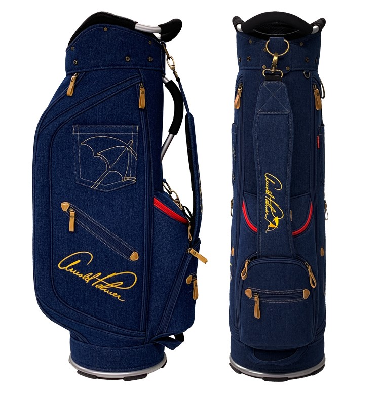 アーノルドパーマー キャディバッグ APCB-15F 9.0型 デニム 生地 限定モデル 【Arnold Palmer】【アーノルド・パーマー】【パーマー】 スポーツ ゴルフ ゴルフ用バッグ G1487679511(14000円)