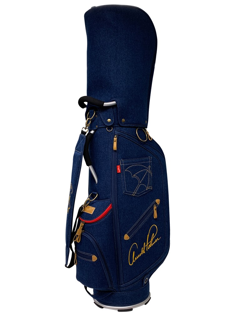 アーノルドパーマー キャディバッグ APCB-15F 9.0型 デニム 生地 限定モデル 【Arnold Palmer】【アーノルド・パーマー】【パーマー】 スポーツ ゴルフ ゴルフ用バッグ G1487679511(14000円)