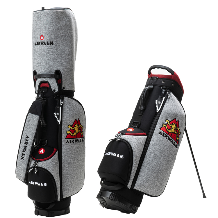 新品 AIRWALK GOLF エアーウォーク キャディバッグ WH AIR WALK GOLF エアウォーク ゴルフ 9.0型 スタンド式キャディバッグ