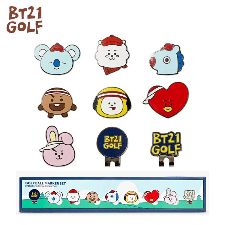 Lynx（リンクス） BT21 Golf HOLE IN ONE Golf マーカー Lucky 7 SET