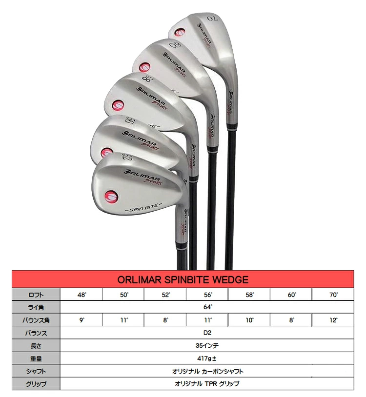 ORLIMAR（オリマー） ゴルフ ウェッジ SPORT スピンバイト ウェッジ