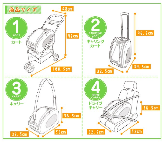 IRIS OHYAMA 犬用バギー 4WAYペットカート FPC-920 アイリスオーヤマ