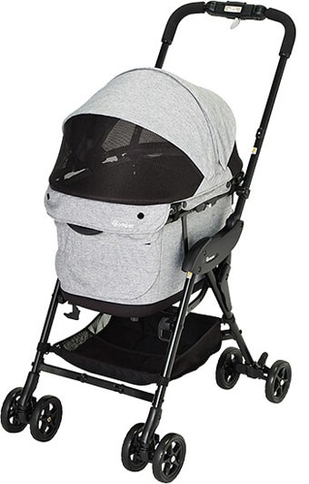 コンビ ペット用カート ミリミリ EG ライトグレー lg 4972990157742 4972990157742【可(C)】 Combi（コンビ） 犬用バギー コムペット ミリミリEG ライトグレー