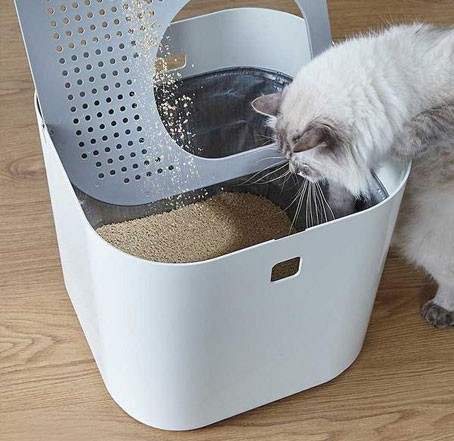 猫のトイレ モデキャット リターボックス グレー Modko モドコ modkat litter box