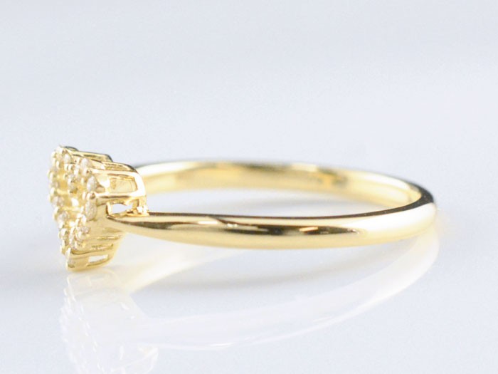 18金 リング レディース 指輪 ダイヤモンドリング ハートリング ハート