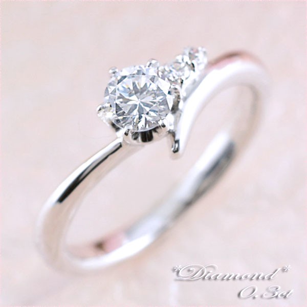 リング レディース プラチナ 指輪 ダイヤモンド 一粒 0.3ct 結婚指輪