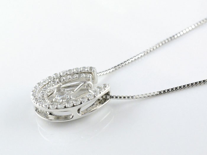 ete k18 馬蹄　ダイヤネックレス 楽天市場】K18YG 0.26ct ダイヤモンド 馬蹄 ネックレス【0.26ct