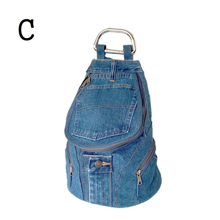デニムリメイクリュック 1-2 02 デニムリメイクバッグ バックパック remake backpack しぼり