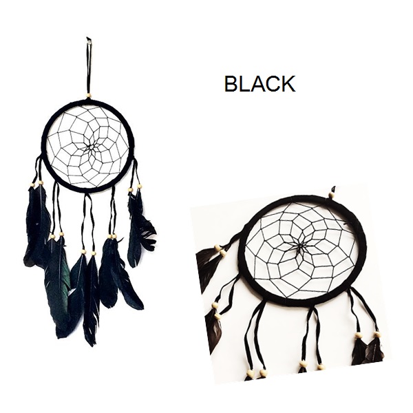 ドリームキャッチャー モノトーン ブラック ホワイト アジアン