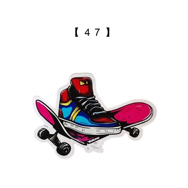 ステッカー シール 防水 耐水 車 カー スマホ ノートパソコン タブレット 弾丸 ガイコツ WOW スクールバス スケボー かっこいい かわいい おしゃれ |  | 05