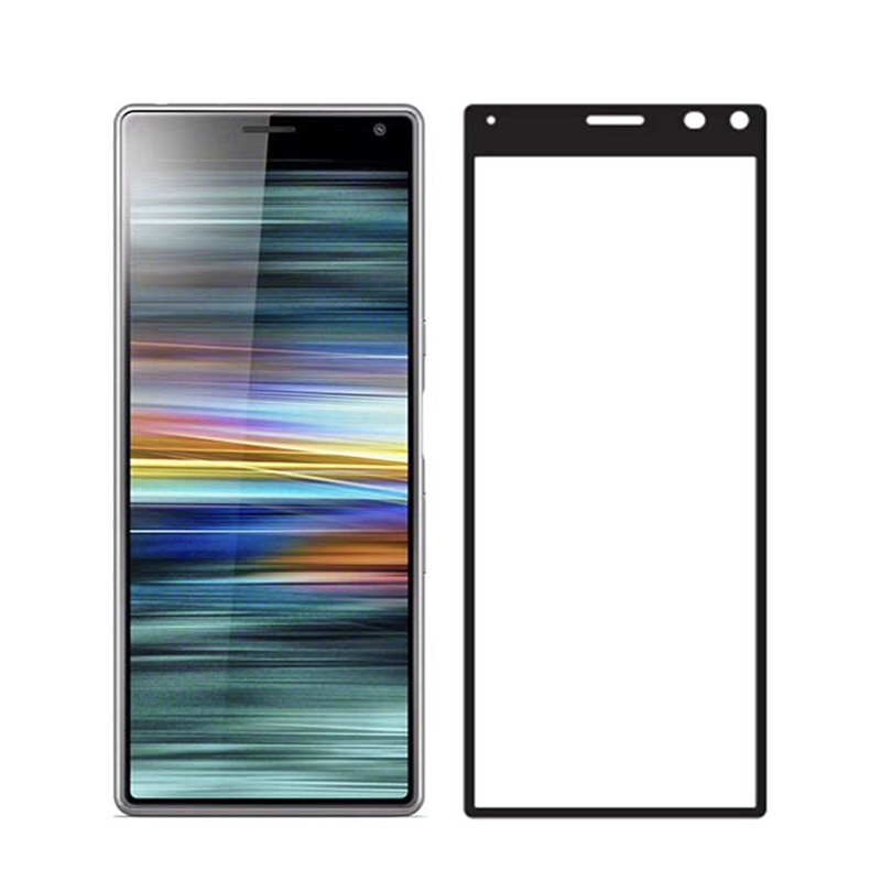 Xperia8 au SOV42 UQmobile Y!mobile エクスぺリア8 ガラスフィルム 日本旭硝子 硬度9H（黒色） |  | 01