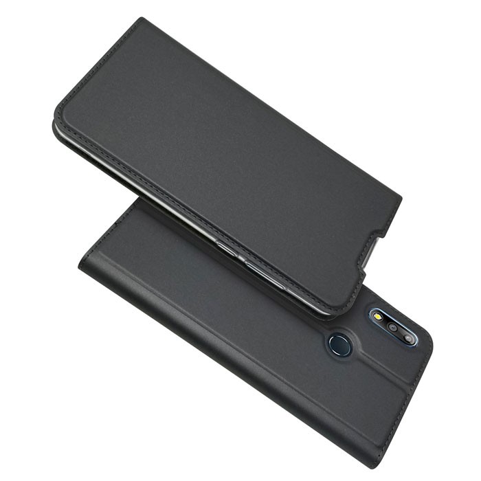 ZenFone Max Pro M2 ZB631KL ケース 手帳型 ベルトなし マグネット シンプ...