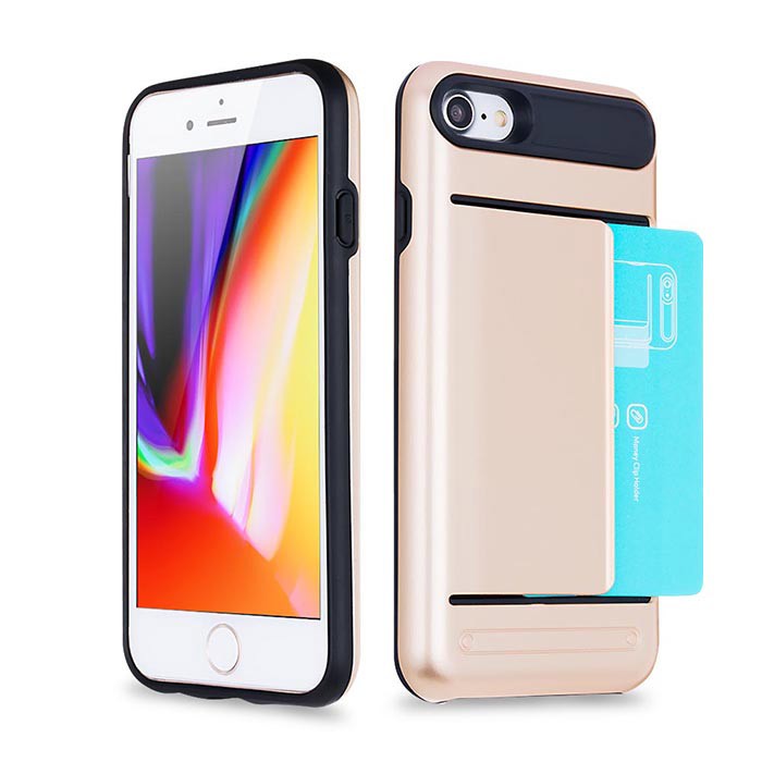 iPhone XR iPhone8ケース クリップ式 ICカード カード収納 iPhoneXS