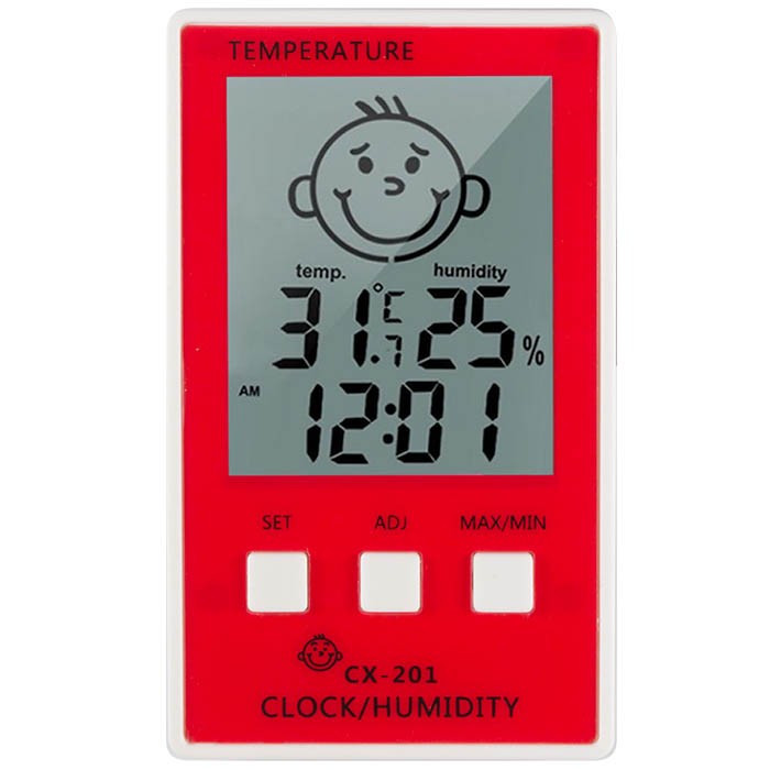温湿度計 デジタル マグネット デジタル温湿度計 温度計 湿度計 赤ちゃん 時計 アラーム かわいい 室温計 レビューを書いて追跡なしメール便送料無料可｜cincshop｜03