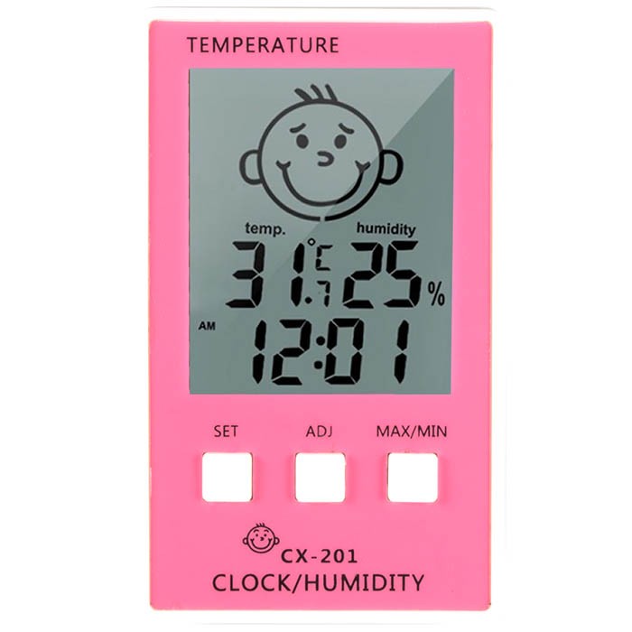 温湿度計 デジタル マグネット デジタル温湿度計 温度計 湿度計 赤ちゃん 時計 アラーム かわいい 室温計 レビューを書いて追跡なしメール便送料無料可｜cincshop｜04