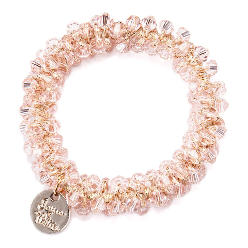 ヘアアクセサリー ヘアゴム ビジュー ビーズ クリスタル パール クリア