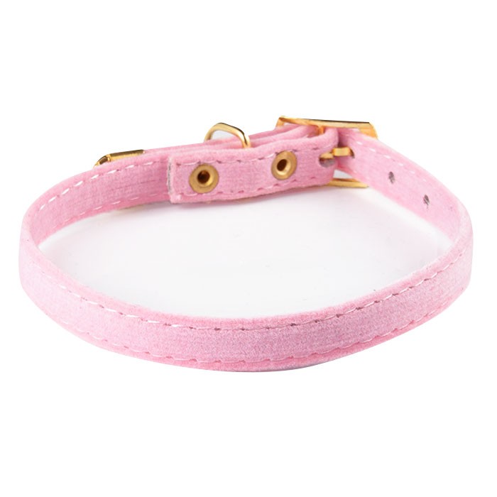 ホワイトドット、わんちゃん猫ちゃん用襟つき首輪｜首輪・ハーネス・迷子札 