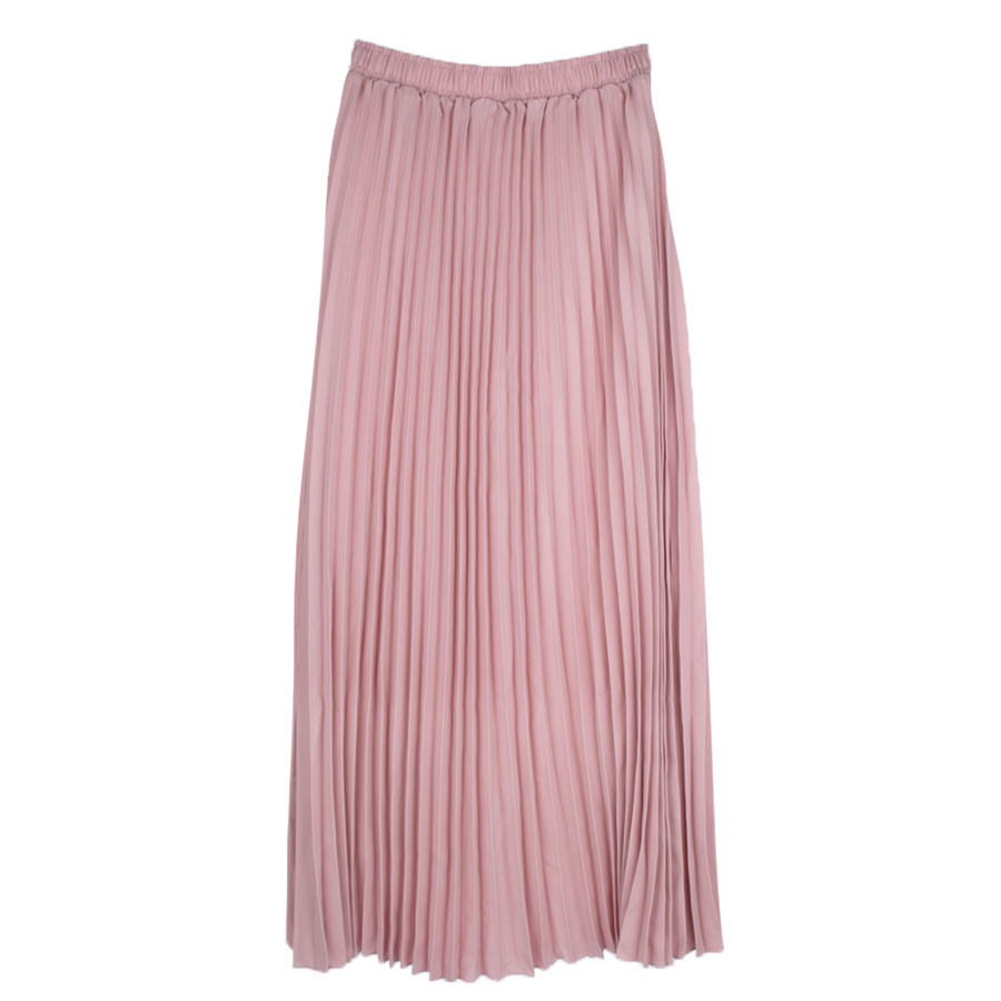 フレアスカート プリーツスカート マキシスカート 無地 スカート