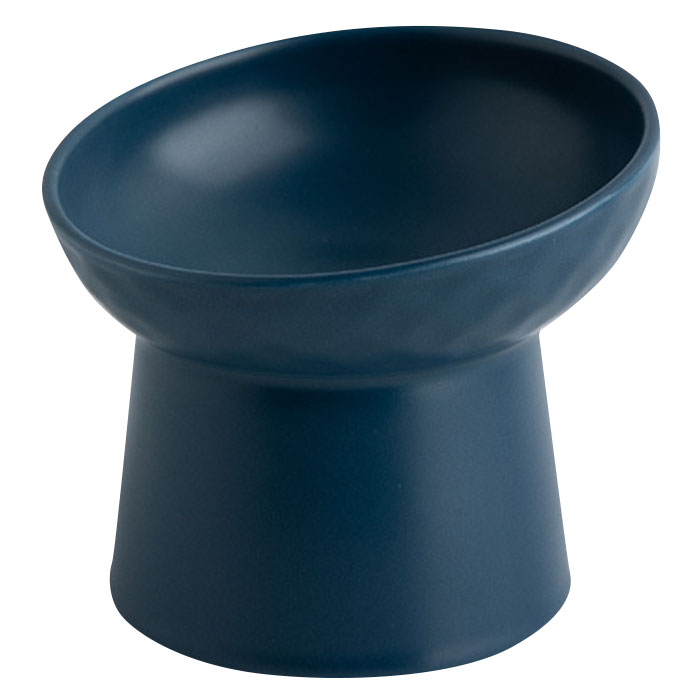 猫 フードボウル 斜め 陶器 セラミック 餌皿 ボウル えさ 皿 猫用 食器